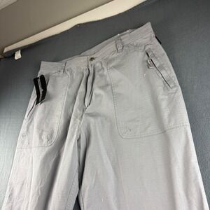 Rocawear Baggy Pants Men's 36x34 Gray Ripstop Wide Leg Y2K Skater Hip Hop NEW